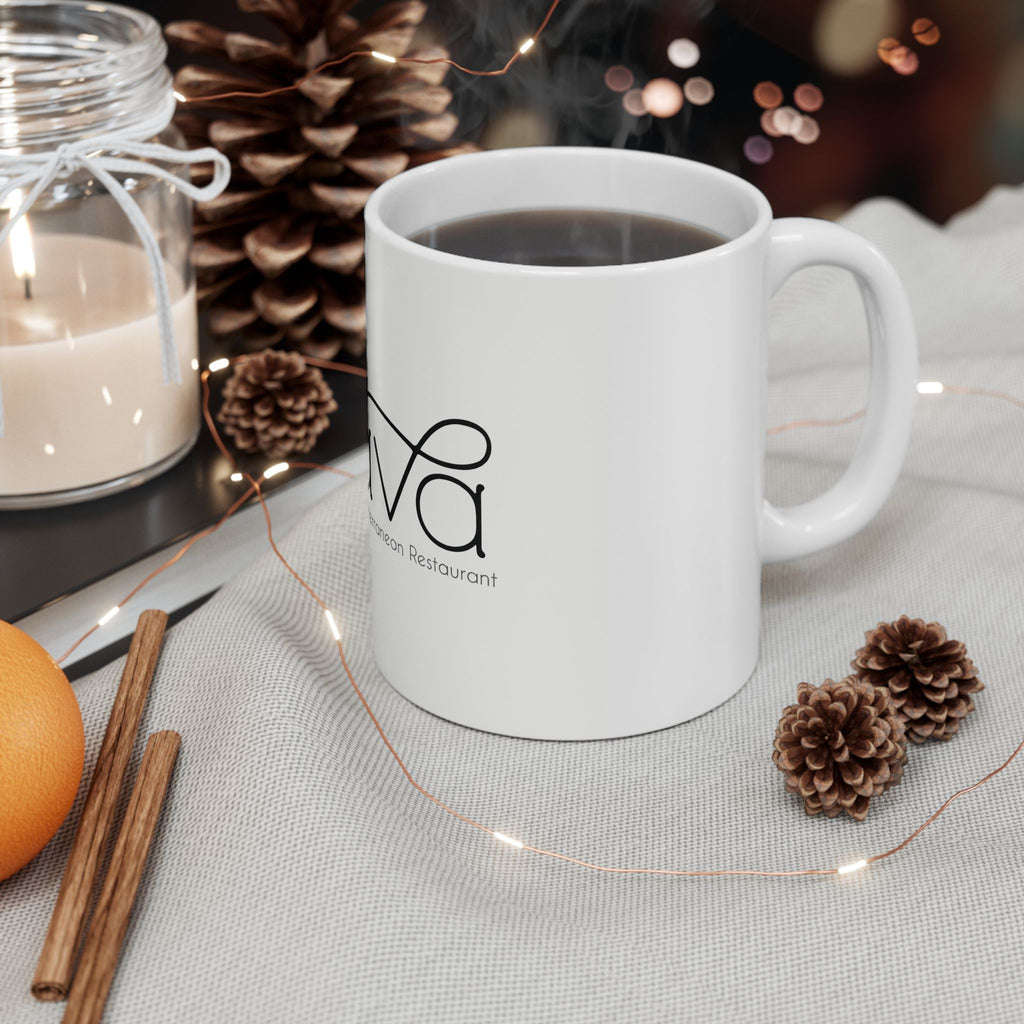 Turkish Tava Logo Ceramic Mug (11oz & 15oz) — Mediterranean Restaurant Coffee Cup
