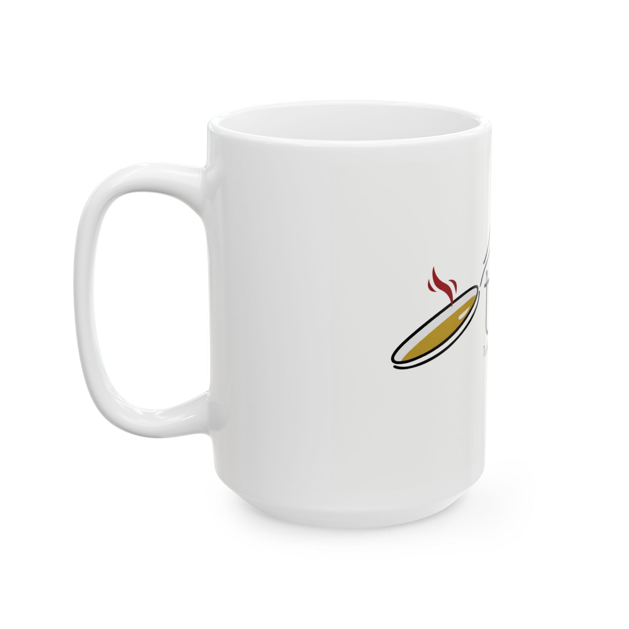 Turkish Tava Logo Ceramic Mug (11oz & 15oz) — Mediterranean Restaurant Coffee Cup