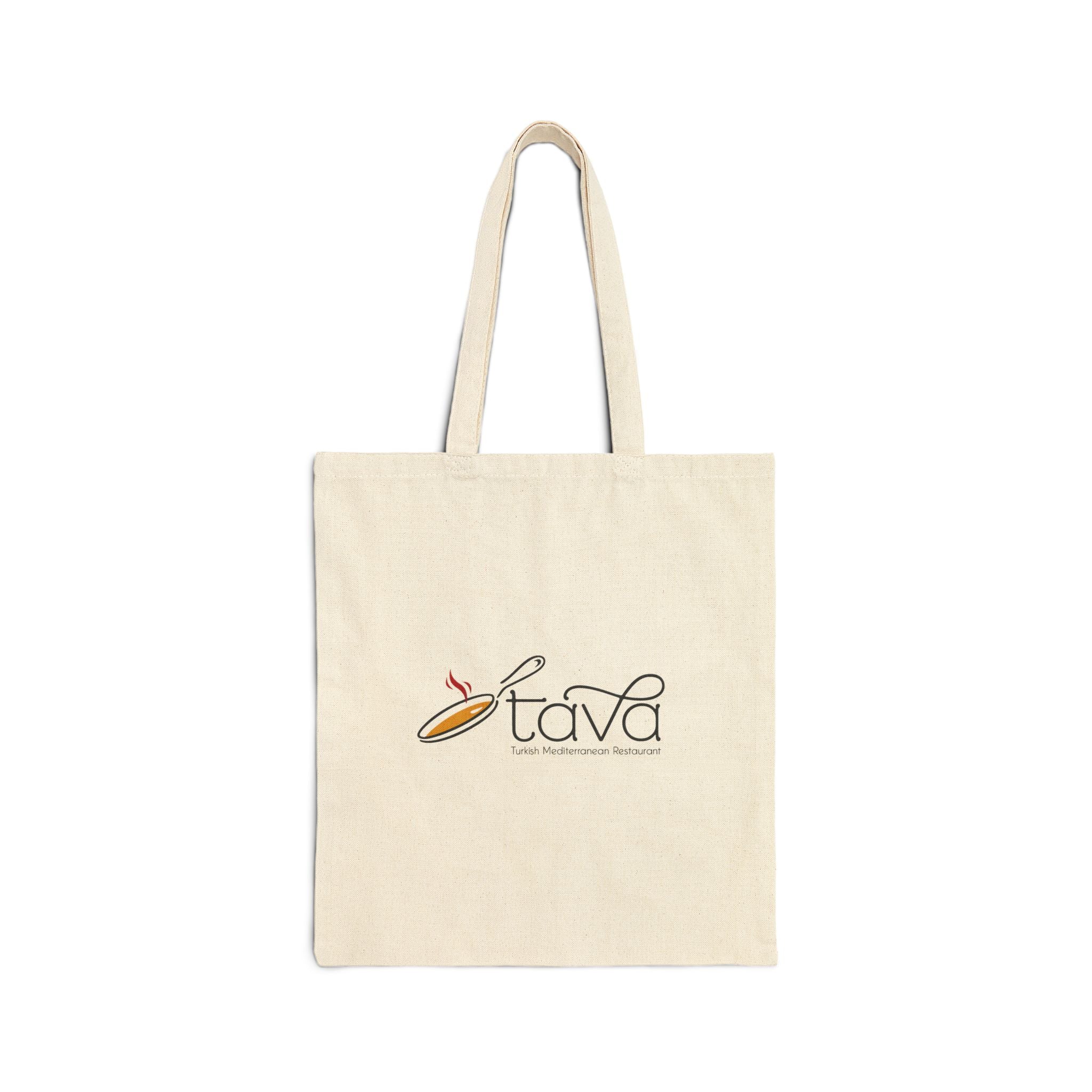 Canvas Tote Bag — Tava Logo Eco Grocery & Market Tote